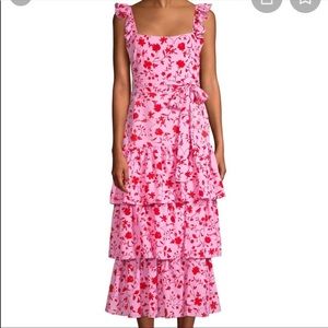 LIKELY Charlotte tiered midi dress. Excellent condition